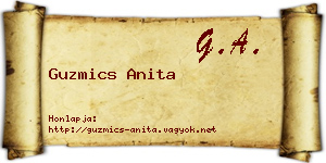 Guzmics Anita névjegykártya